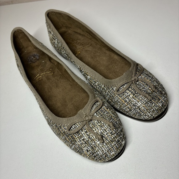 NWOT  brown and tan tweed Aerosoles ballet flats - Picture 7 of 12